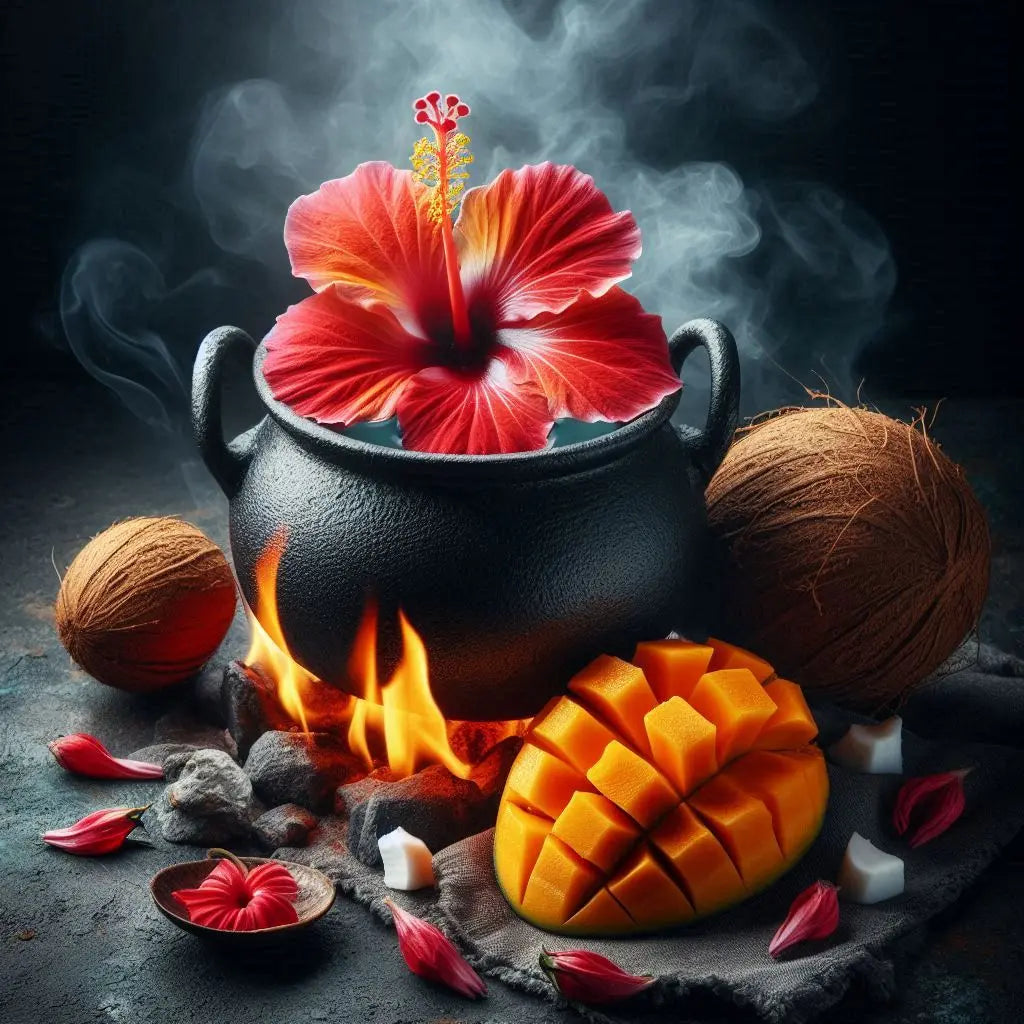 Beauté ensorcelante ♓️ Peau & Peps Tisane Coco hibiscus tropicale LES SORCIERS