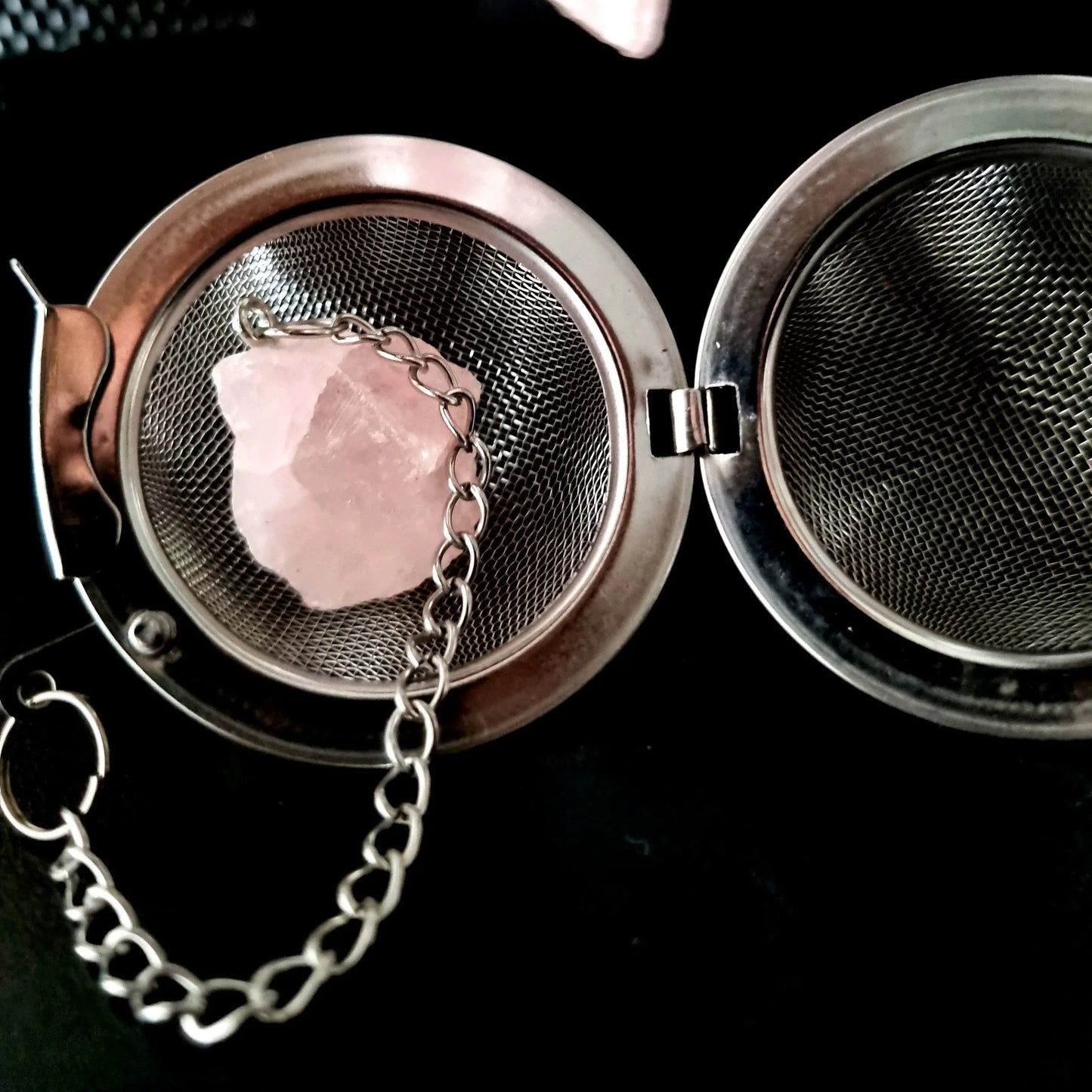 boule à thé Quartz rose